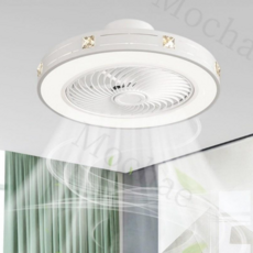 Mochae 천장 선풍기 LED 실링팬 조명 선풍기등 거실 리모콘 무선 라이트팬 조절가능 선풍기 저소음 공기순환, 스타일3