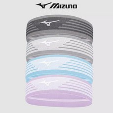 MIZUNO 미즈노 스포츠 헤어밴드 헤드 운동 스포츠 러닝 등산 머리 땀 C2CS2508, 2개, 미즈노/헤드밴드/2508/라이트그레이