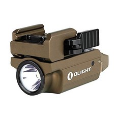 OLIGHT (올라이트) PL-MINI 2 VALKYRIE 웨폰 라이트 플래시 라이트 600 루멘 핸드 건 라이트 충전식 XP-L-HD-CW 소형 손전등 택티컬 라이트 고휘도 전술 에어 건 라이트 (탄색), 1개 
