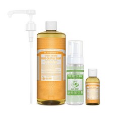 닥터브로너스 캐스틸 솝 클렌저 950ml + 60ml / 시트러스오렌지, 단품