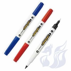 네임펜T 0.4mm 1.0mm 적색 색네임펜 이름펜 유리팬
