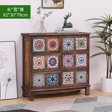 나비장 고가구 엔틱 약장 문갑 콘솔 서랍 옷장 서랍장 틈새 수납장 북유럽, 차콜카키12칸B02(가로), 복장을 갖추다