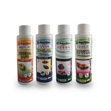 아쿠원 수족관 물갈이액 110ml + 수질청정제 110ml + 종합영양제 110ml + 구피비타민 110ml, 1세트
