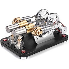 브랜드 : Mecotecn Shop Mecotecn Stirling Engine 성인 및 어린이를위한 2 기통 병렬 스털링 엔진 모델, One Color_One Size, One Color, 상세 설명 참조0