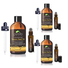 Pursito Organic 타마누 Seed 오일 1oz(30ml) x3, 1개
