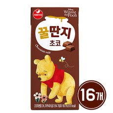 서울우유 초코꿀딴지, 180ml, 16개