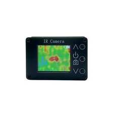 적외선 온도 센서 디지털 열화상 카메라 LCD 디스플레이 센서-40 ℃ 300 24x32 픽셀 1.8 인치, Black