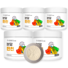 서우 100% 국산 한천 분말, 5개, 200g