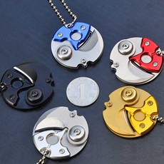 미니 휴대용 접는 동전 칼 edc 운반 도구 작은 주머니 키 체인 교수형 열쇠 고리 야외 생존 karambit dropship에 대 한|dropship knives|knife, 단일, 1개, WHITE