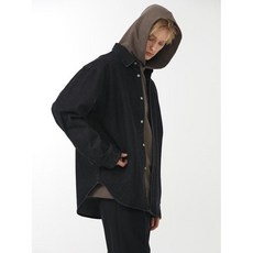 던스트 20FW UNISEX OVER-FIT DENIM SHIRT JACKET BLACK UDSH0F105BK