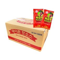 제이케이푸드 일회용 테이준 핫소스 (4gx1000개입), 4g, 1000개