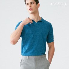 다니엘크레뮤 21 SUMMER 린넨 오픈카라 니트 [2 colors]