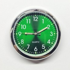 자동차 시계 쿼츠 전자 방수 자전거 오토바이 대시 보드, Green, 1개