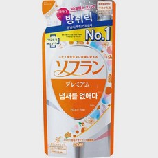 일본 라이 유연제 의류 정전기 방지 꽃향기 리필팩 420ML 유연제 탈취