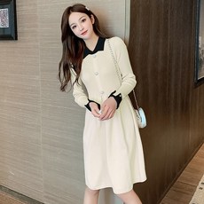 선비유통 가을겨울원피스 임부 롱 타입 외출 겨울폼 긴 소매 수유