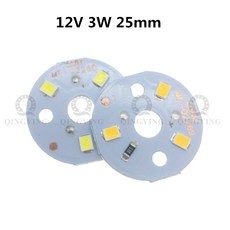 2835 SMD 램프 플레이트 LED PCB 드라이버 연결 필요 없음 광원 연결 화이트/웜 화이트 램프 패널 DC12V 3W