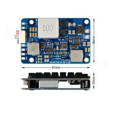 MATEKSYS PM12S-3 전원 모듈 RC 멀티로터 고정익 비행기 FPV Cinelifter용 방열판 포함 LIPO 5V BEC, 한개옵션1, 01 1PC