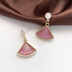 실버핑크원석귀걸이