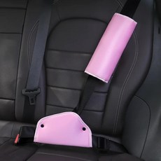 안전벨트 커버 자동차 조정 거치대 안전 벨트 패딩 목 방지 어깨, 6.pink