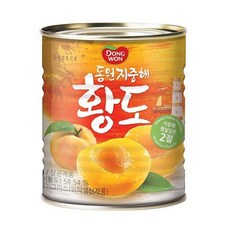 동원 지중해 황도 통조림, 820g, 6개