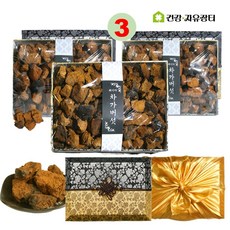 러시아 차가버섯 말린 건조 원물 명절 선물세트 고급포장, 3세트, 1kg