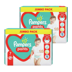 유럽산 베이비드라이 기저귀 팬티 형 3 4 5 6 7 단계 팬티7단계_2팩(총76매) pampers 바우처