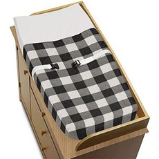 달콤한 조조 디자인 흑백 골동품 농가 우드랜드 플란넬 남여 소년 또는 소녀 아기 기저귀 변경 커버 버팔로 격자 무늬 체크 컬렉션-컨트리 벌목꾼, 본상품