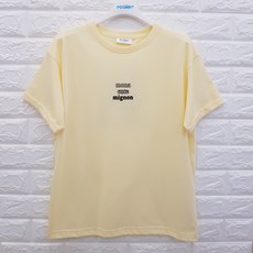 [에꼴리에] 21년 여름신상품! ** 세일** *빠른 배송* 주니어 여아용 원단좋은 단정하고 멋스러우며 시원하고 코디가 편한 4부 이모티 믹스 로고티 21B1462-YE 리뷰후기