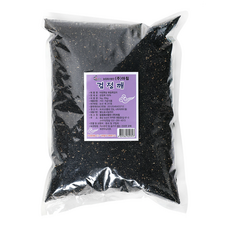바이오마켓_아침햇살 볶음흑임자 검정깨 1kg, 10개
