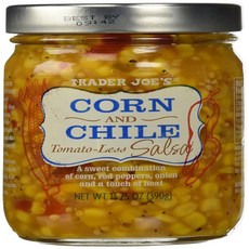 13.75 Ounce (Pack of 1) Trader Joe's Corn and Chi 13.75온스(1팩) Trader Joe's Corn 및 칠레 토마토 없는 살사 13., 1개, 389g