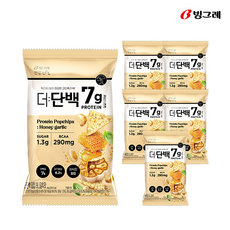 빙그레 더단백 허니갈릭맛 단백질 팝칩 6개입, 6개, 44g