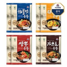 사조 대림 생우동 해물맛2튀김맛2짬뽕맛2가쓰오2 총8개, 1세트