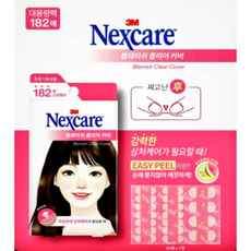 3M 넥스케어 Nexcare 블레미쉬 클리어커버 대용량182매, 1개, 182매입