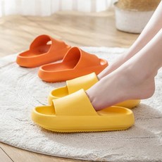 남녀공용 층간소음 푹신한 발편한 사무실 학교 회사 거실 말랑 키높이 마카롱 슬리퍼