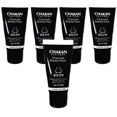  착한팩토리 블랙헤드 피지 각질제거 숯폭탄 깜장코팩 40ml, 5개, 1개입 