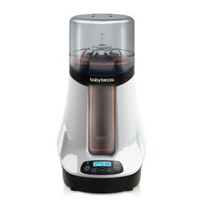 baby brezza safe & smart 전기 젖병 워머 및 이유식 워머 범용 핏 유리 플라스틱 소형 대형 신생아 젖병 무선 블루투스 제어 디지털 디스플레이, One Color, One Size