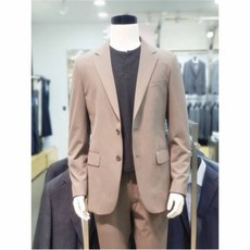 ZIOZIA W몰 지오지아 고신축 멜란지 베이지 셋업 수트 ABA3KG1602BR