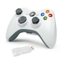 loftysol Xbox 360 게임패드 무선 컨트롤러 XBOX 콘솔용 2.4G 조이스틱 XBOX360 PC 게임, [01] WHITE, 01 CHINA