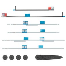 새로운 LCD 디스플레이 접착 스트립 스티커 교체 테이프 교체 스티커 코터 휠 핸들 제거 키트 개봉 도구로 잔여물 없는 전문 수리 Apple iMac과 호환 가능, 27" 17개 모델