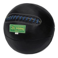 진웅 핸드메이드 천연 소가죽 메디신볼 3kg 블랙