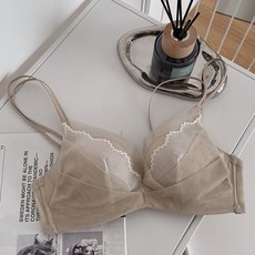 섹시 레이스 실크 여소가슴 모으기 편안 무강철 코일 등 브라