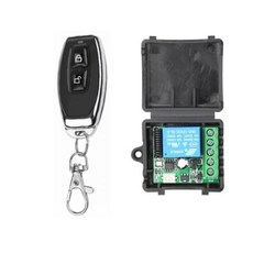 433MHz 무선 RF 리모컨 스위치 DC 12V 10A 1CH 릴레이 모듈 리시버 ON OFF 리모컨 LED 전구 DIY, 1Remote 1 Receiver_3, 1개