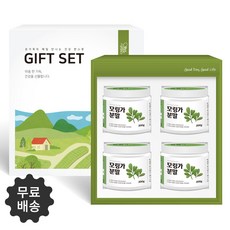 모링가잎 고운 분말 200g 4병 선물세트 음료 건강 음식 많은 식품 생명의 나무 가루 파우다 먹는법 먹는방법 묘목 맛 차 추석 명절