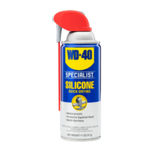 WD-40 실리콘 스프레이 윤활제 고무 플라스틱 코팅 520ml, 1개