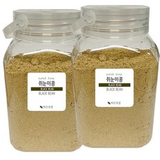고소함과 풍미가 일품인 볶은쥐눈이콩가루 국산 서목태 검은콩가루 약콩가루 100%, 500g, 2개