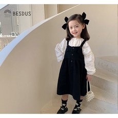 여아검정블라우스