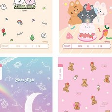 다온팬시 쓰기노트 10칸 여아용 10칸공책, 랜덤1개