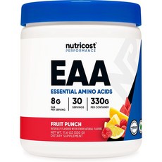 뉴트리코스트 EAA 아미노산 보충제 파우더 후르츠펀치 30인분 1팩, 1개, 330g