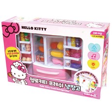 헬로키티 프레쉬 냉장고 유아 주방 놀이 아기 장난감, 1개