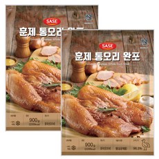 사세 훈제 통오리 완포, 900g, 2개